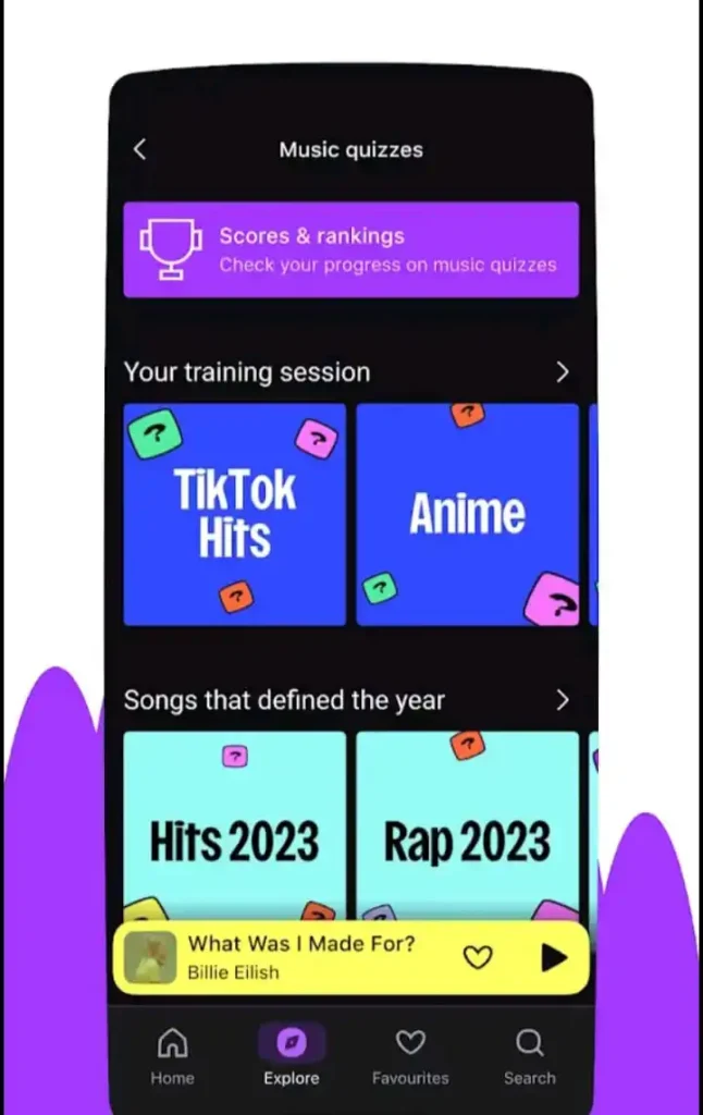 feature of deezer pro apk pick theme and play our music quizzes